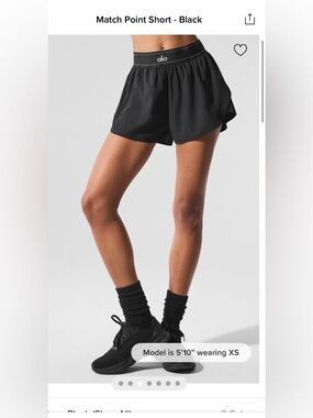 Alo Yoga Match Point Short size small